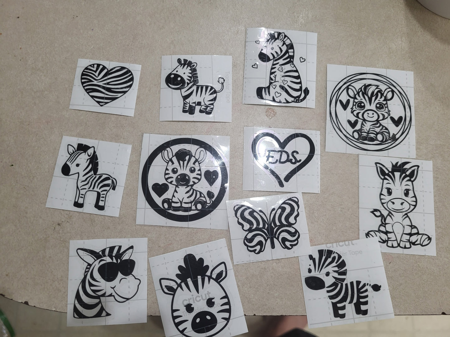 Zebra Vinyl Stickers